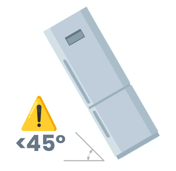 Un frigorífico no puede inclinarse más de 45 grados - Freepik.com